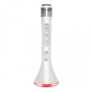 Microphone Bluetooth lumineux avec haut parleur PM10WH i Dance