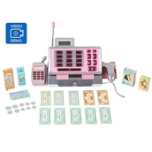 Caisse enregistreuse Deluxe parlante avec Scanner Rose