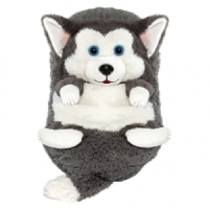 Peluche Cali Pets - Chien Husky 35 cm
