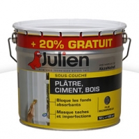 Castorama Julien Sous-couche Julien plaques de plâtre cartonnées blanc mat 10L + 20%