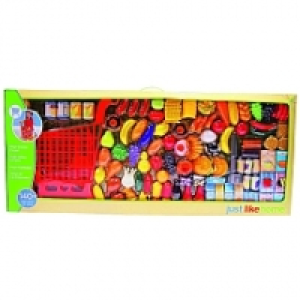 Just Like Home - M&eacute;ga coffret &eacute;picerie 140 pi&egrave;ces et chariot &agrave; monter