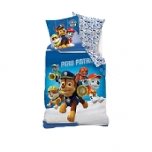 Parure de lit avec drap housse Pat Patrouille