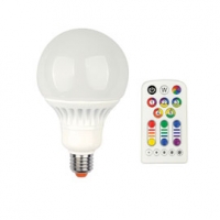 Castorama Veezio3in1 Ampoule LED E27 Globe 3en1 Veezio 13W=60W RGB + Blanc Chaud