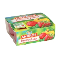 Spar Andros Compote pomme fraise 4x100g