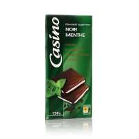 Spar Casino Tablette de chocolat supérieur noir menthe 150g