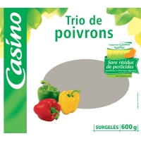Spar Casino Trio de poivrons surgelés - Sans résidus de pesticides 600g