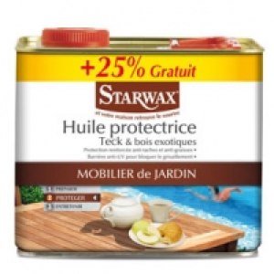 Castorama Starwax Huile teck très longue protection 2L + 25 %