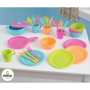 LDD Kidkraft - Ensemble dustensiles couleurs vives 27 pièces