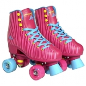 Move - Patins &Agrave; Roulettes - Quad Star Zebra - Taille 33-34