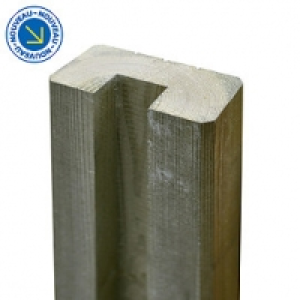 Castorama Blooma Demi poteau Neva/Lemhi simple rainure L.180 cm