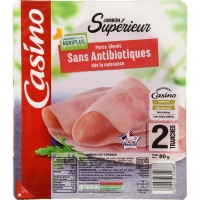 Spar  Jambon cuit supérieur - Dégraissé découenné - Sans antibiotiques - 2 t