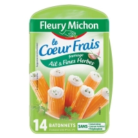 Spar Fleury Michon Le cur frais - Surimi au fromage, ail & fines herbes - 14 batonnets 22