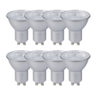 Castorama Diall 8 ampoules LED réflecteur GU10 spot 4,7W=50W blanc chaud