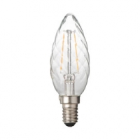 Castorama Diall Ampoule filament LED flamme torsadée E14 2W=25W blanc chaud