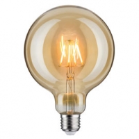 Castorama Paulmann Ampoule LED E27 Globe vintage 4W=25W D125 Blanc chaud