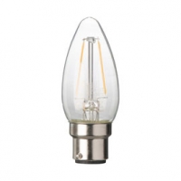 Castorama Diall Ampoule filament LED flamme B22 2W=25W blanc chaud