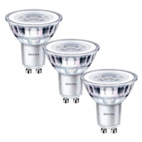 Castorama Philips 3 ampoules LED réflecteur GU10 4,6W=50W blanc chaud