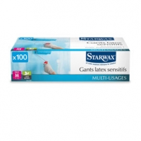 Castorama Starwax Gants latex sensitif T.M (x 100)