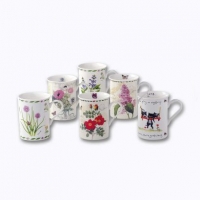 Aldi Home Creation® Lot de 6 tasses en porcelaine