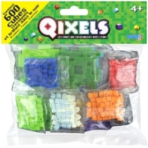 Qixels - Sachet 600 Cubes Classiques/Glow