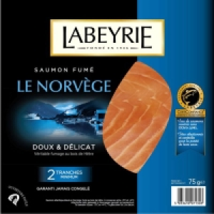 Saumon fumé le Norvège - 2 tranches 75g 5.69 €