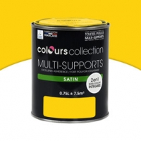 Castorama Colours Peinture multi-supports Carton jaune Satin 0,75L