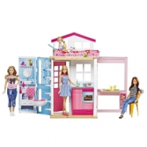 Poupée Barbie et sa maison