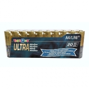 ToysRUs - Pack de 20 Piles Alcaline AA (LR06)