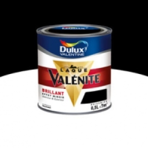 Castorama Dulux Valentine Peinture glycéro boiseries Noir brillant 0,5L