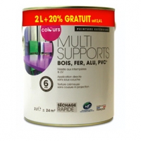 Castorama Colours Peinture extérieur multi-supports olivier satin 2L +20%