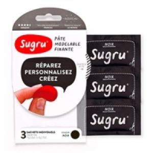 Castorama  Lot de 3 pates modelable fixante Sugru noir