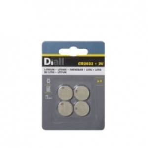 Castorama Diall Lot de 4 piles CR2032 DIALL