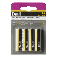 Castorama Diall Lot de 4 piles alcalines DIALL AA - LR6