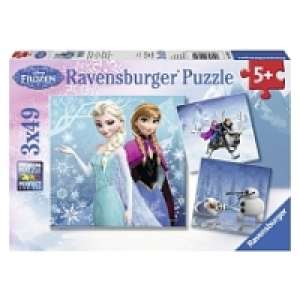 3 puzzles 49 pièces La Reine des Neiges