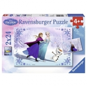 Puzzles 2 x 24 pièces Surs pour toujours La Reine des Neiges