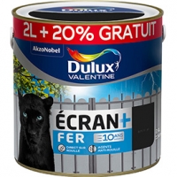 Castorama Dulux Valentine Peinture fer extérieur anti-rouille noir brillant 2L+20%