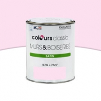 Castorama Colours Peinture Murs et boiseries Pink pink Satin 0,75L