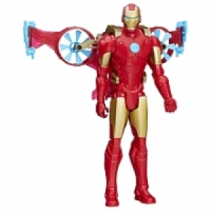 Coffret véhicule et figurine 30 cm Avengers - Iron Man avec aéropropul