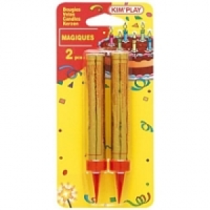 Décoration de gâteau - 2 bougies magiques fontaines 1.99 €