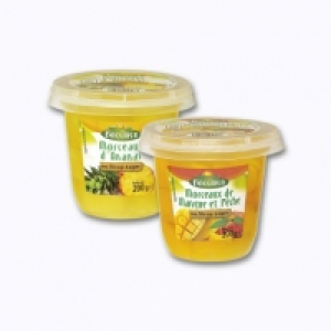 Coupelle de fruits en morceaux 1.29 €
