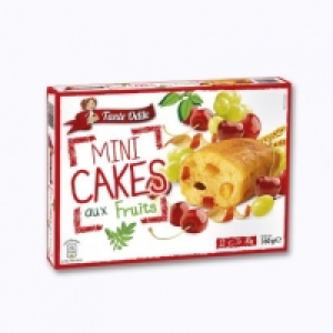 12 Mini cakes aux fruits 1.85 €