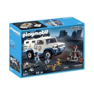 Playmobil - Nouveaut&eacute; 2018 - Fourgon blind&eacute; avec convoyeurs - 9371