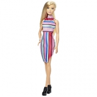 Toysrus  Poupée Barbie Fashionistas - Robe à Rayures DYY98