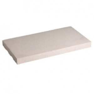 Castorama  Dessus de muret plat 50 x 25 cm blanc