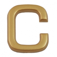 Castorama  Lettre dorée C en relief Chapuis