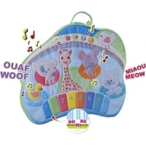 Vulli - Tableau dactivit&eacute;s en tissu Sophie La Girafe