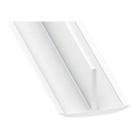 Castorama Cqfd Profilé en T PVC blanc 25 x 18 mm, 2 m