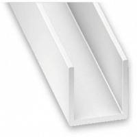 Castorama Cqfd U PVC blanc 10 x 14 x 10 mm, 2,60 m