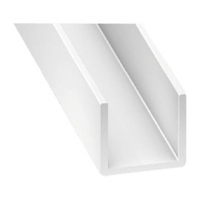 Castorama Cqfd U PVC blanc 6,2 x 8,7 x 6,2 mm, 1 m