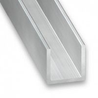 Castorama Cqfd U aluminium brut 10 x 13 x 10 mm, 2,5 m